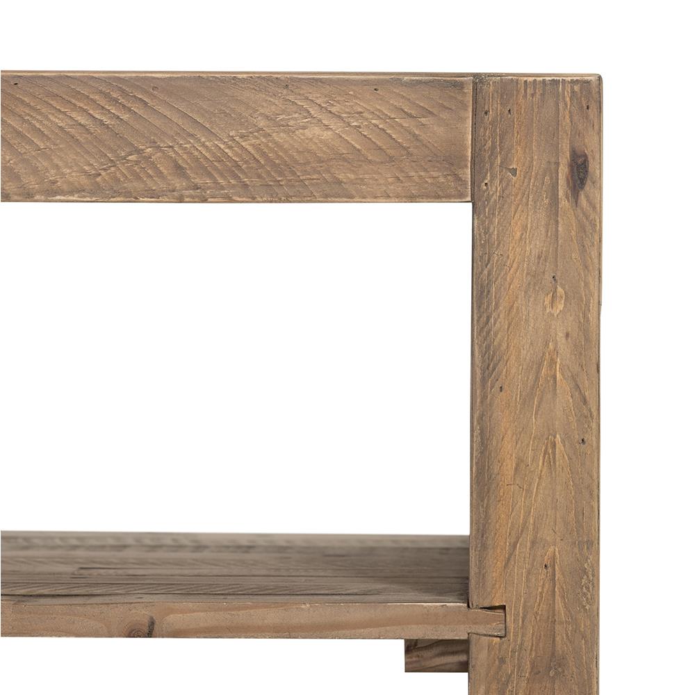 Wynn Modern Rustic Lodge Chunky Reclaimed Wood Rectangle Rectangular ...