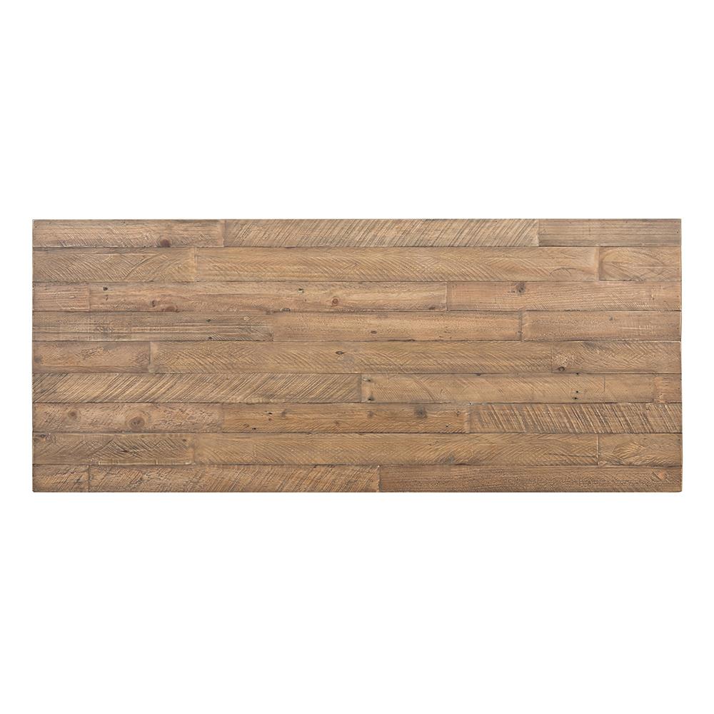 Wynn Modern Rustic Lodge Chunky Reclaimed Wood Rectangle Rectangular ...