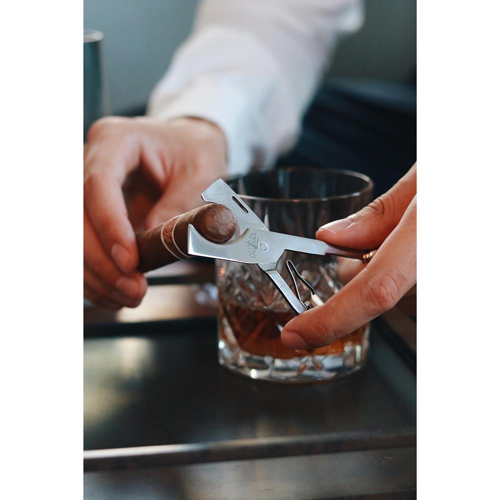 Forge de Laguiole Modern Classic Brown Thuya Handle Cigar Scissor Cutter|