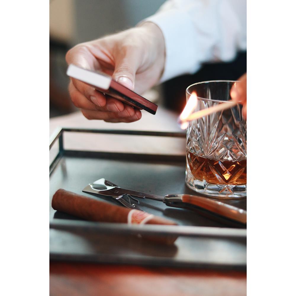 Forge de Laguiole Modern Classic Cream Horn Tip Handle Cigar Scissor Cutter|