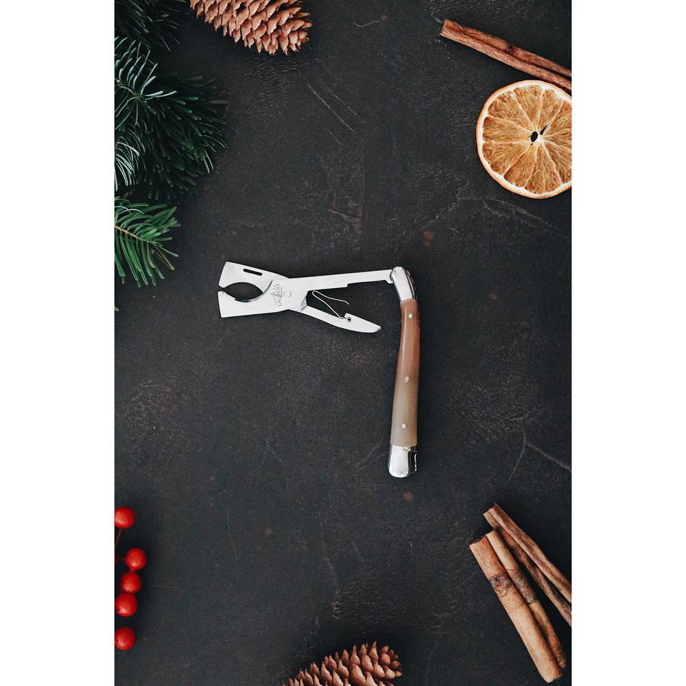Forge de Laguiole Modern Classic Cream Horn Tip Handle Cigar Scissor Cutter|