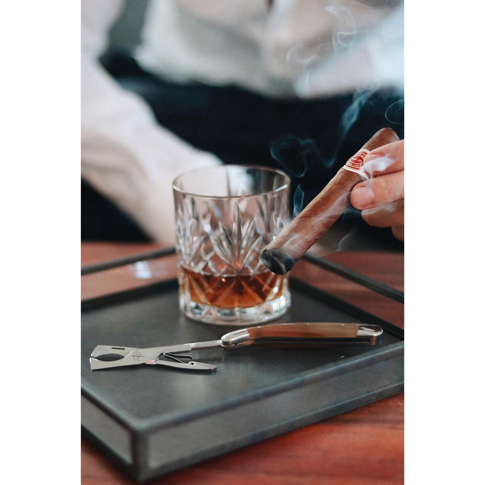 Forge de Laguiole Modern Classic Cream Horn Tip Handle Cigar Scissor Cutter|