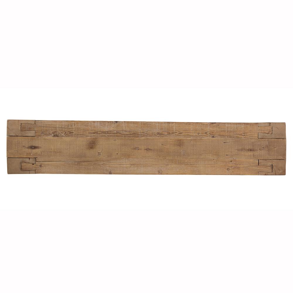 Amayah Rustic Brown Reclaimed Pine Wood Extra Long Rectangular