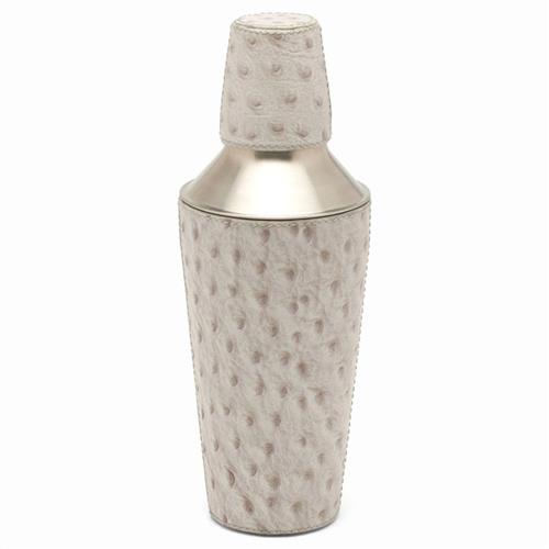Witney Rustic Lodge Grey Leather Cocktail Shaker