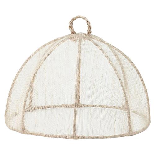 Rachel Coastal Beige Sinamay Small Food Cover - Set of 4