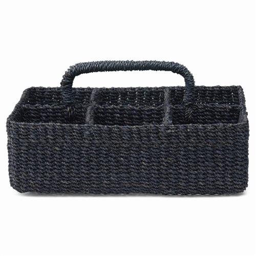 Voru Coastal Beach Blue Abaca Glassware Storage