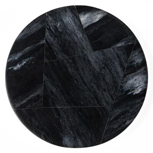 Vincent Modern Classic Black Resin Coaster - Set of 4