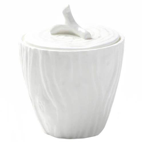 Willa Modern Classic White Porcelain Sugar Pot