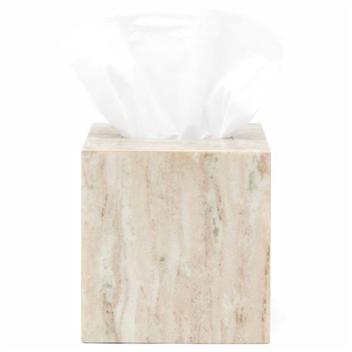 Pigeon and Poodle Athlone Modern Classic Beige Marble Tissue Box