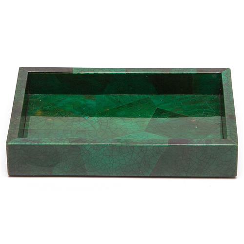 Pigeon and Poodle Palm Beach Coastal Emerald Shell Soap Dish