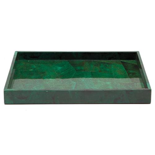 Pigeon and Poodle Palm Beach Coastal Emerald Shell Tray - Small