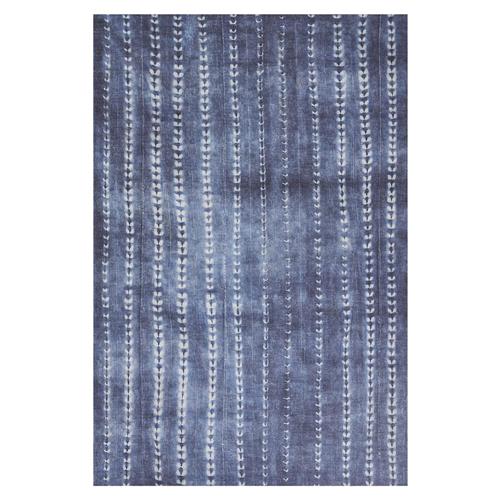 Jaime Coastal Beach Blue Patterned Rug - 7&#39;6&quot;x9&#39;6&quot;