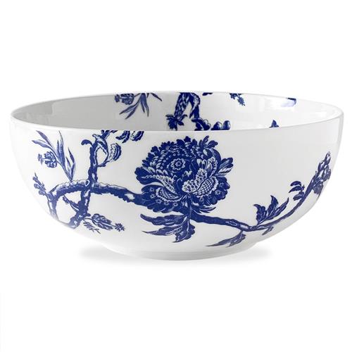 Arcadia Costal Beach Blue Floral Porcelain Vegetable Serving Bowl