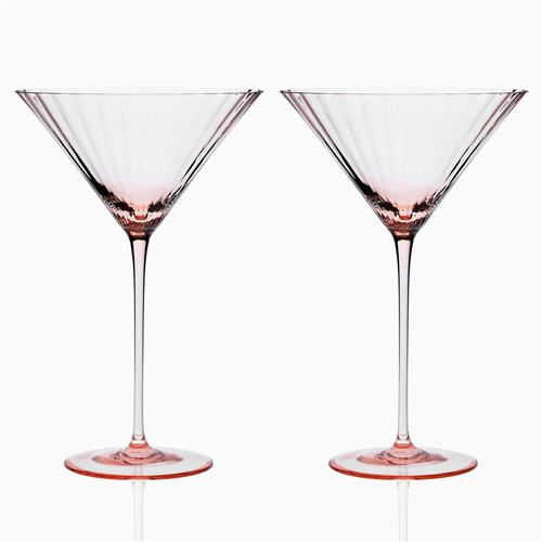 Quinn Modern Classic Rose Martini Glass - Set of 2