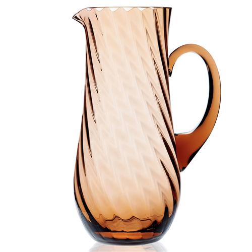 Quinn Modern Classic Amber Glass Pitcher