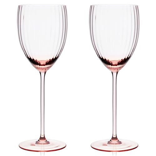Quinn Modern Classic Rose White Wine Glass - Set of 2