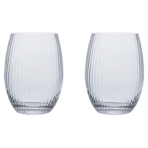 Quinn Modern Classic Clear Tumbler Glass - Set of 2