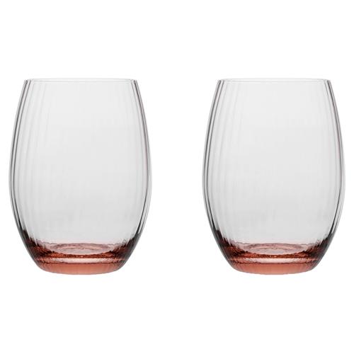 Quinn Modern Classic Rose Tumbler Glass - Set of 2