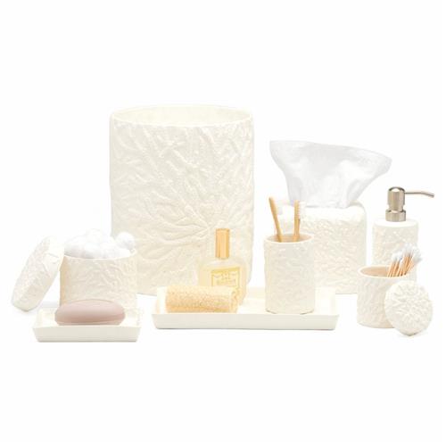 Pigeon and Poodle Alanya French Country White Porcelain Bath Collection