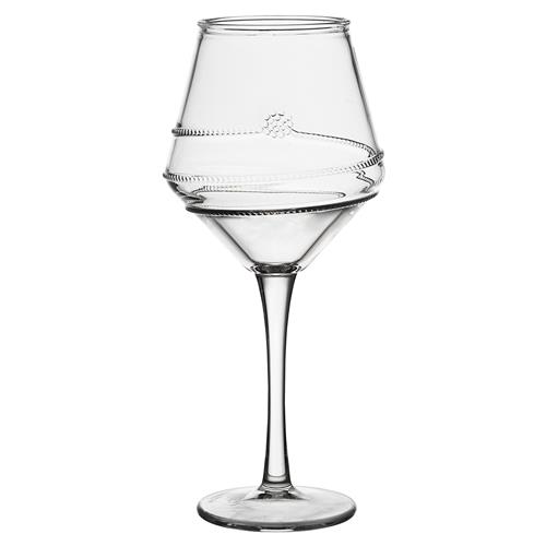 Juliska Amalia Modern Classic Clear Acrylic Wine Glass