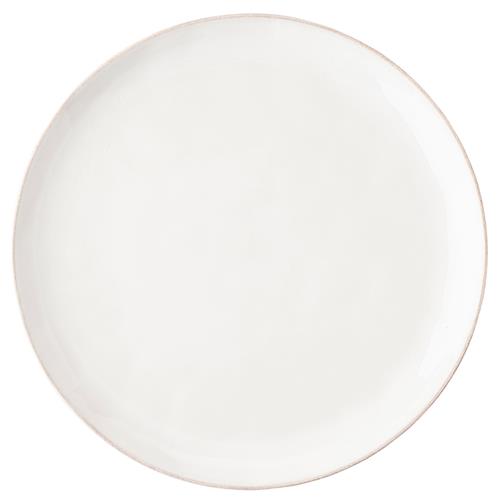 Juliska Puro Modern Classic Whitewash Ceramic Coupe Dinner Plate