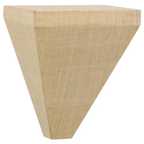 Jaden Coastal Beach Cream Raffia Wall Bracket Shelf
