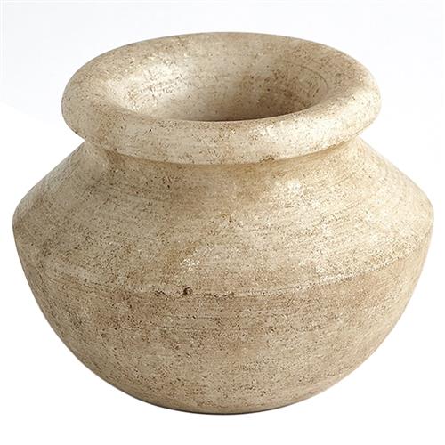 Allegra French Country Antique White Marble Bud Table Vase