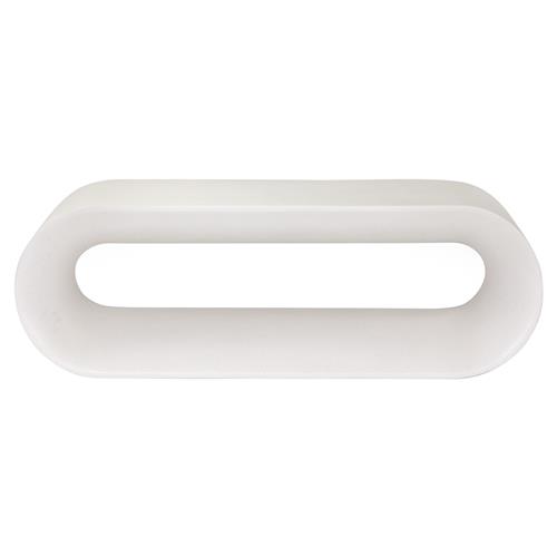 Liyana Industrial Loft White Concrete Outdoor Dining Bench