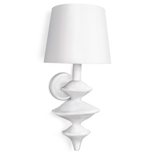 Hope Modern Classic White Steel Wallchiere Sconce