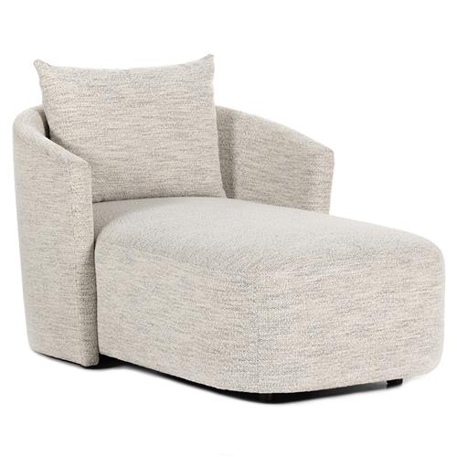 Paolo Modern Classic Grey Performance Chaise Lounge