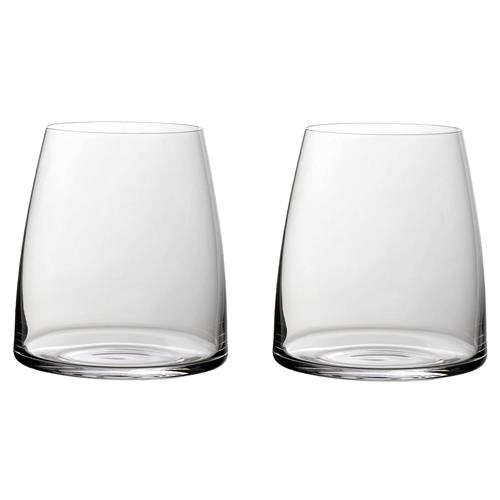 MetroChic Modern Clear Double Old Fashioned Glass - Set of 2