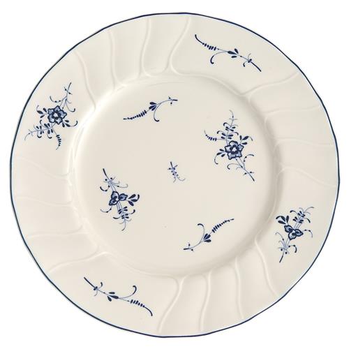 Old Luxembourg French Country White Porcelain Salad Plate