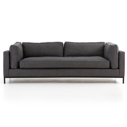Allison Modern Classic Grey Upholstered Sofa - 91&quot;W