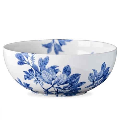 Arbor Coastal Beach Blue Porcelain Serving Bowl