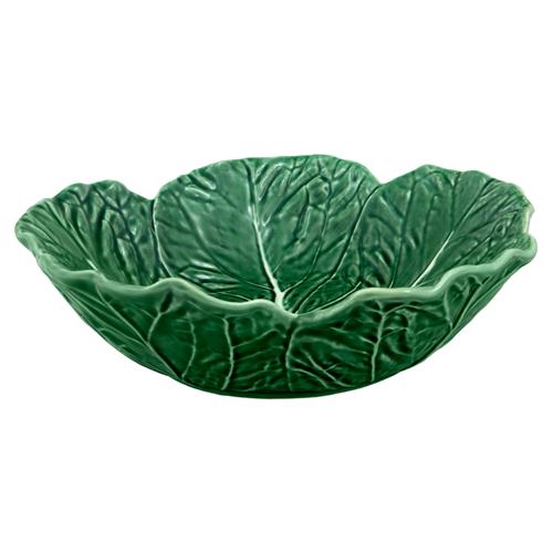 Cabbage French Country Green Earthenware Bowl