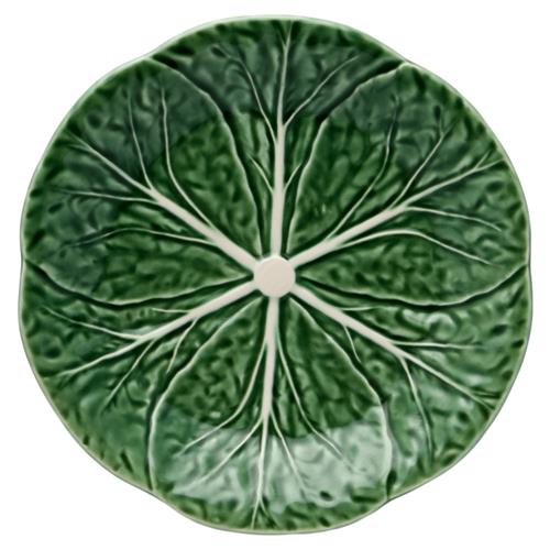 Cabbage French Green Stoneware Dessert Plates - Set of 4