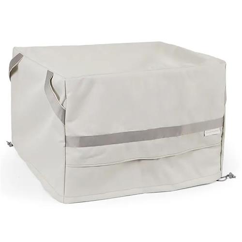 Outdoor Ottoman Beige Square Furniture Storage Cover