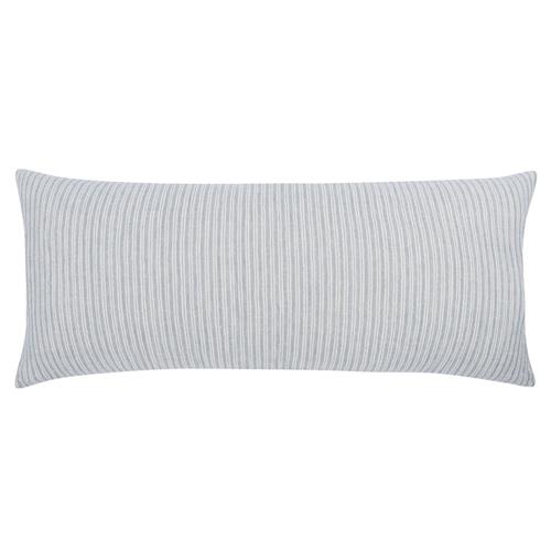 Callista Coastal Beach Blue Cotton Lumbar Pillow - 16x36