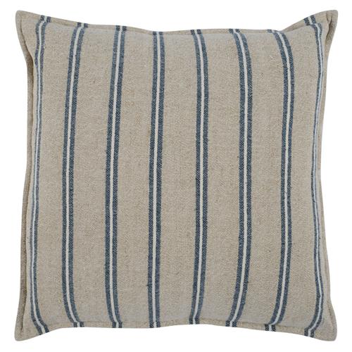 Dashiel Modern Classic Natural Striped Linen Throw Pillow - 26x26