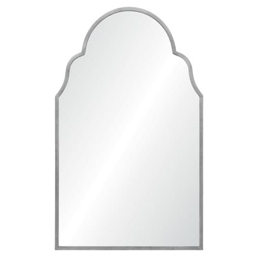 Tangier Global Bazaar Antique Silver Leaf Arch Wall Mirror