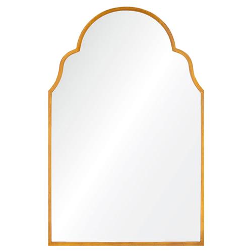 Tangier Modern Classic Antique Gold Leaf Arch Wall Mirror