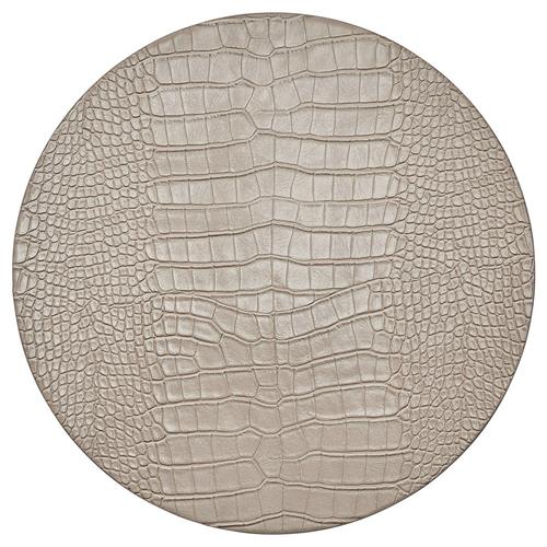 Croco Rustic Lodge Sand Round Placemat - Set of 4