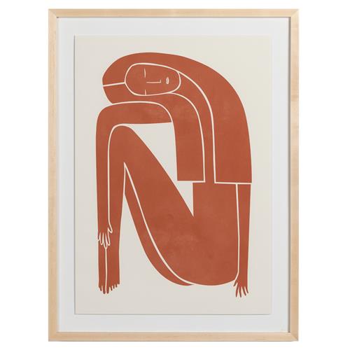 Figurative Figure Terracotta Painting - 32x24