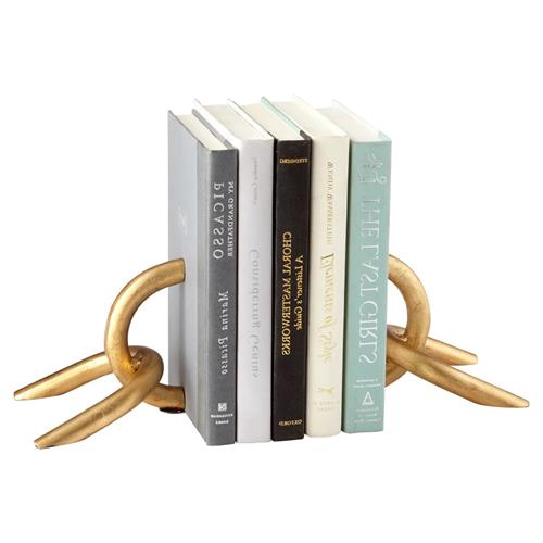 Cesar Hollywood Regency Gold Iron Chain Bookends