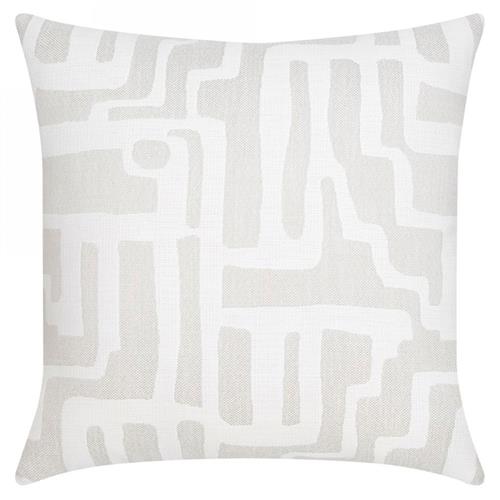 Noble Modern Classic Alabaster Indoor Outdoor Throw Pillow - 20x20