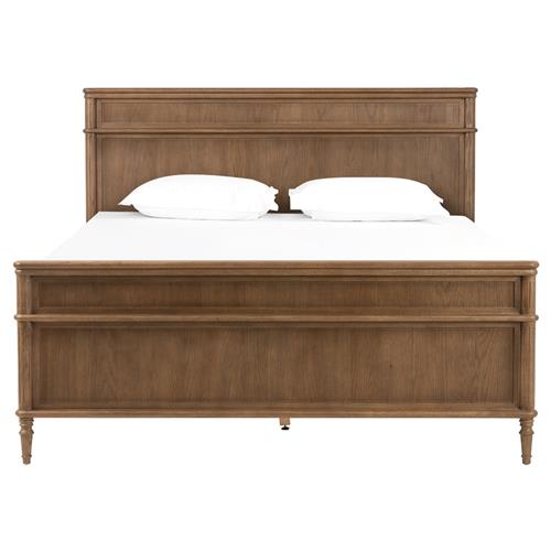 Tacorey Rustic Lodge Brown Solid Oak Wood Bed - Queen