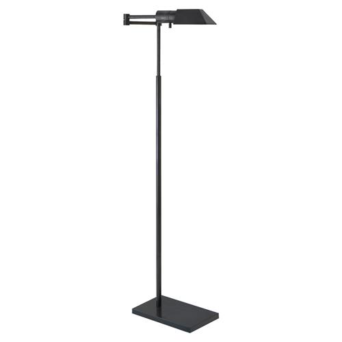Visual Comfort Studio Modern Classic Bronze Metal Swing Arm Floor Lamp