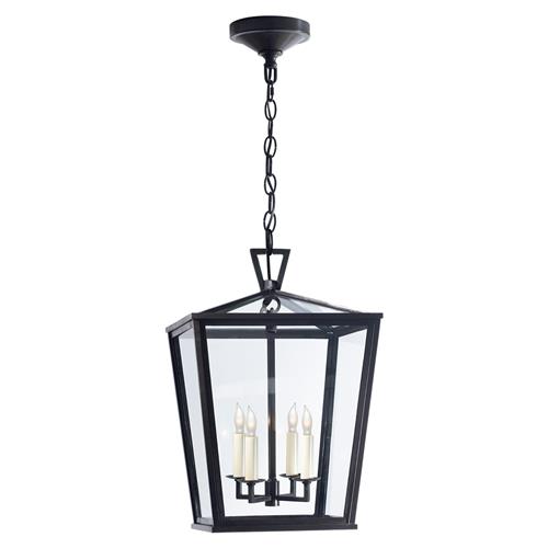 Visual Comfort Darlana Modern Bronze Metal Hanging Outdoor Pendant - Small