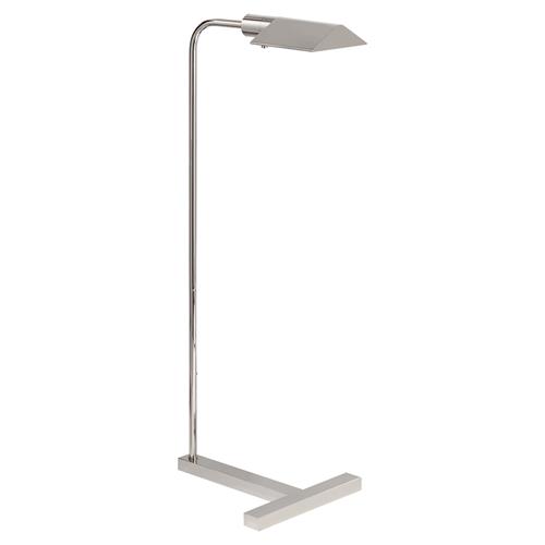 Visual Comfort William Pharmacy Industrial Loft Polished Nickel Task Floor Lamp