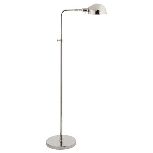 Visual Comfort Old Pharmacy Polished Nickel Dome Adjustable Task Floor Lamp
